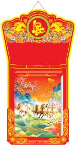 Lịch Bloc Siêu Siêu Đại (25x35) - Mã Đáo Nghênh Xuân (NH04) - Xuân Bính Ngọ 2026