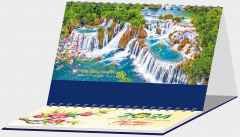 LỊCH ĐỂ BÀN 13 TỜ 2 LÒ XO NH63 - THÁC ĐẸP - XUÂN GIÁP THÌN 2024