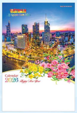 LỊCH LÒ XO 7 TỜ (40x60) - VIỆT NAМ KỲ NGUYÊN VƯƠN MÌNH (AK39) - Xuân Bính Ngọ 2026