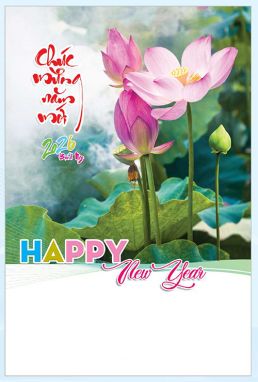 LỊCH LÒ XO 7 TỜ (40x60) - SEN & THƯ PHÁP (AK45) - Xuân Bính Ngọ 2026