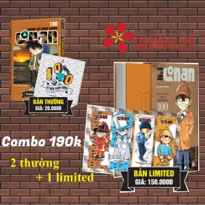 Combo Thám tử lừng danh Conan - Tập 100 (2 thường + 1 limited)