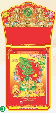 Lịch Bloc Siêu Cực Đại (30x40) - Phong Thuỷ Cát Tường (HA02) - Xuân Bính Ngọ 2026