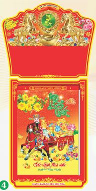 Lịch Bloc Siêu Cực Đại (30x40) - Phong Thuỷ Cát Tường (HA03) - Xuân Bính Ngọ 2026