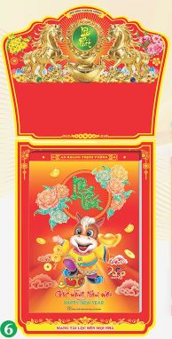 Lịch Bloc Cực Đại (25x35) - Phong Thuỷ (HA05) - Xuân Bính Ngọ 2026