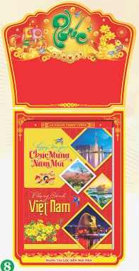 Lịch Bloc Cực Đại (25x35) - Phong Cảnh Việt Nam (HA07) - Xuân Bính Ngọ 2026