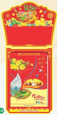 Lịch Bloc Cực Đại (22x32) - Phong Thuỷ (HA09) - Xuân Bính Ngọ 2026