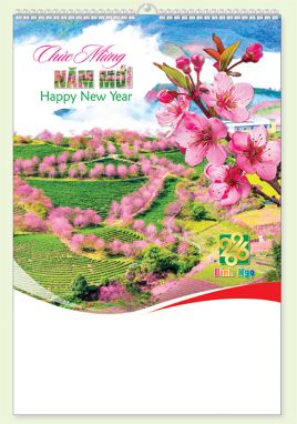 LỊCH 7 TỜ LÒ XO (40X60) - Việt Nam Tươi Đẹp  (MT14) - Xuân Bính Ngọ 2026