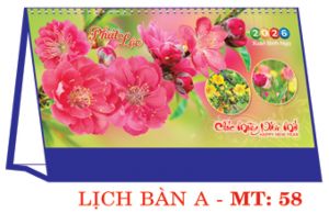 Lịch bàn chữ A (24x17 cm) - Phát Lộc (MT58) - Xuân Bính Ngọ 2026