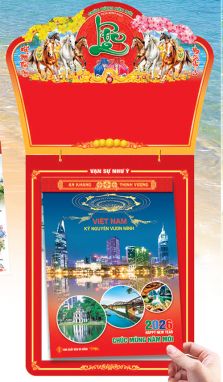 Lịch Bloc Cực Đại (25x35) - Việt Nam Kỷ Nguyên Vươn Mình (NB03) - Xuân Bính Ngọ 2026