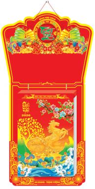 Lịch Bloc Siêu Đại (20x30) - Mã đáo thành công (NH07) - Xuân Bính Ngọ 2026