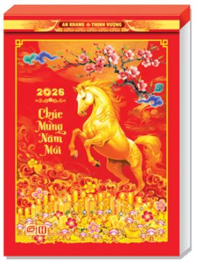 Lịch Bloc Rời Đại Lỡ (12.5x17.5) - Sắc hoa  (NH16) - Xuân Bính Ngọ 2026