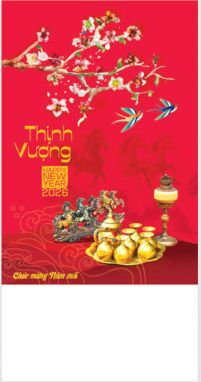 Lịch lò xo 7 tờ (36x70 cm) - Trà hoa (NH29) - Xuân Bính Ngọ 2026
