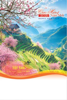 Lịch lò xo 7 tờ (40x60 cm) - Việt Nam đất nước con người (NH46) - Xuân Bính Ngọ 2026
