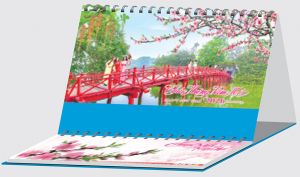 Lịch bàn chữ M (24x16 cm) - Phong cảnh Bắc Trung Nam (NH53) - Xuân Bính Ngọ 2026