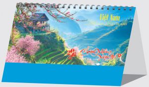 Lịch bàn chữ A (24x16 cm) - Việt Nam đất nước con người (NH70) - Xuân Bính Ngọ 2026