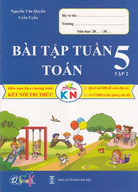 Sách - Bài tập Tuần Toán 5 tập 2 (Kết nối)