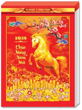 Lịch Bloc Đại Lỡ (12.5x17.5) - Sắc hoa  (TL07) - Xuân Bính Ngọ 2026