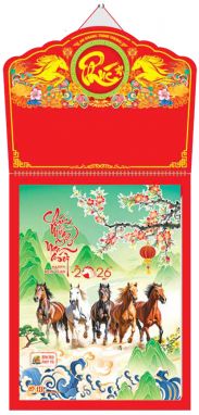 Lịch 52 tuần (30x40) - Bính ngọ phát tài (TL11) - Xuân Bính Ngọ 2026