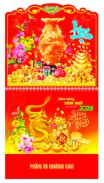 LÒ XO GẮN GIỮA BỘ SỐ BÌNH CỔ CHỮ LỘC - AK13 - XUÂN GIÁP THÌN 2024