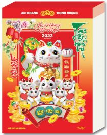 LỊCH BLOC ĐẠI 2023 NB10 - HOA VÀ THƯ PHÁP